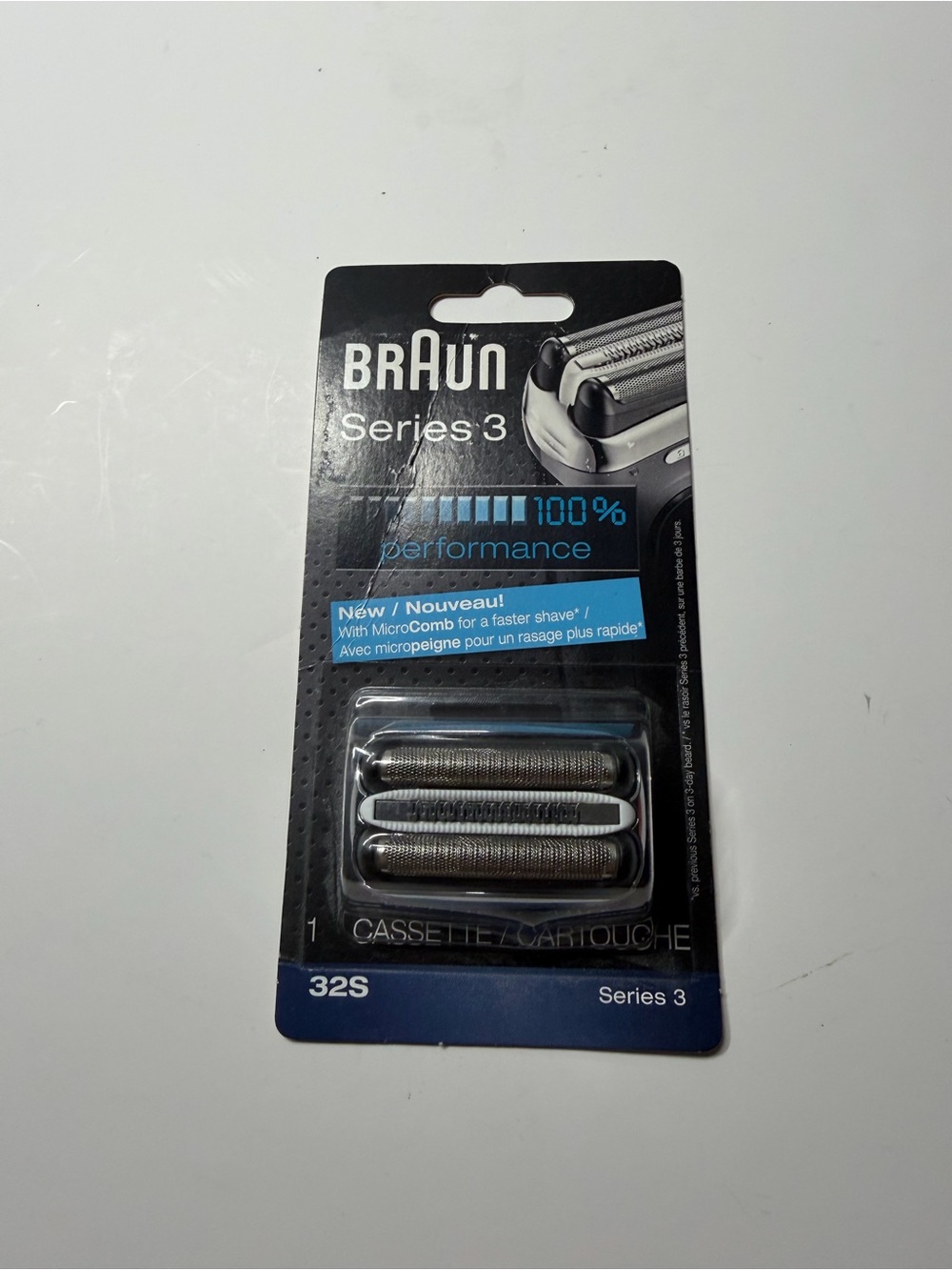 BRAUN 32S Replacement Foil Head Cutter Blades Shaver Razor Cassette Series 3 NEW